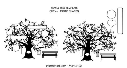 Family Tree vector template