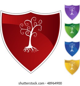 Family Tree web button isolated on a background.