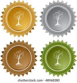 Family Tree web button isolated on a background.
