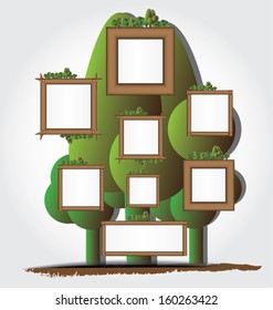 Family tree.Vector illustration.