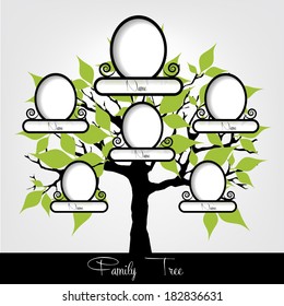 Family tree.Vector illustration.