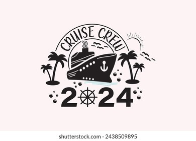 Family Trip EPS, Sisters Cruise 2024 EPS T-shirt Design