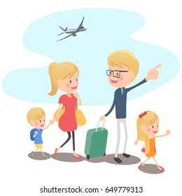 Family trip,with background