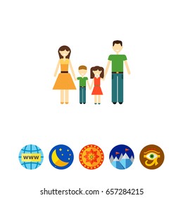 Family with two children