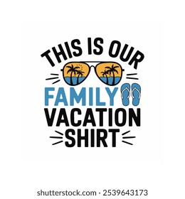 Family typography t-shirt design vector graphic template,