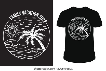 family vacation 2022 summer vector
