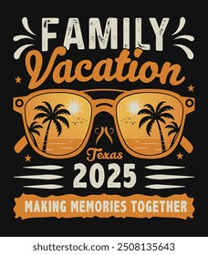 Family Vacation 2024 T-shirt Design.