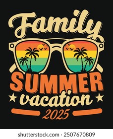 Family Vacation Beach Summer Vacation T-Shirt. This design for summer lover. 