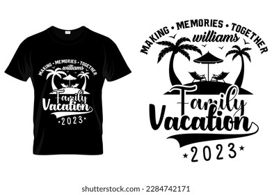 Diseño de camisetas personalizadas de vacaciones familiares camisetas de vacaciones familiares vectores de camisas de vacaciones familiares