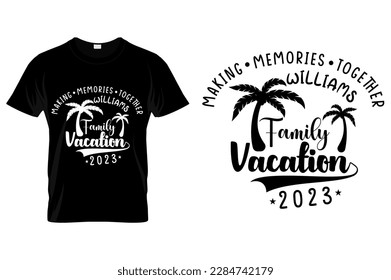 Diseño de camisetas personalizadas de vacaciones familiares camisetas de vacaciones familiares vectores de camisas de vacaciones familiares