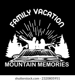 Family Vacation Mountain Memories Designs