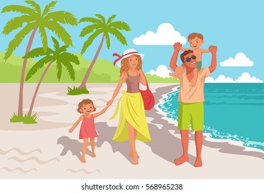 Family Vacation On The Beach