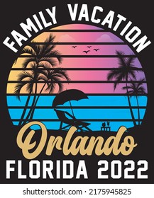 Family Vacation Orlando Florida 2022 summer design