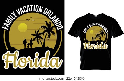 Family vacation orlando... t-shirt design template