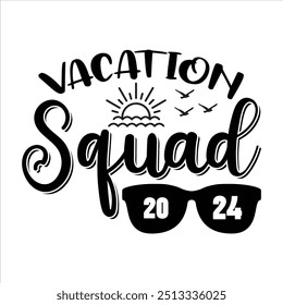 Family Vacation squad T-Shirt Design.