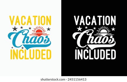 family vacation summer T-shirt Design vector. Use for T-Shirt, mugs, stickers, etc.