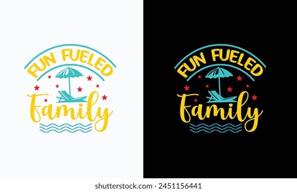 family vacation summer T-shirt Design vector. Use for T-Shirt, mugs, stickers, etc.