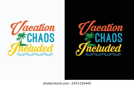 family vacation summer T-shirt Design vector. Use for T-Shirt, mugs, stickers, etc.
