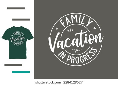 Family vacation t shirt design