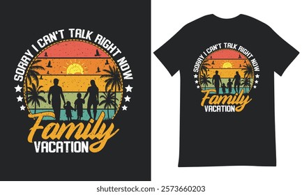 Family vacation t shirt design