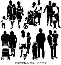 family vector (clothes detail)