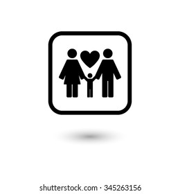 Family - vector icon