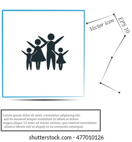Family vector icon