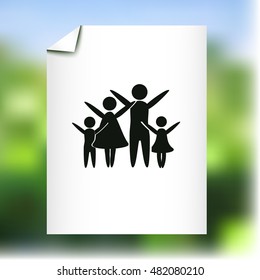 Family vector icon