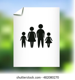 Family vector icon