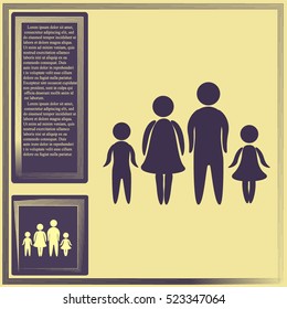 Family vector icon