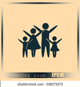 Family vector icon