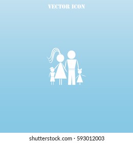 Family vector  icon.