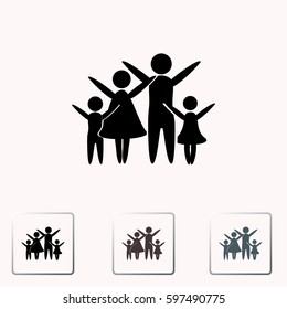 Family vector icon