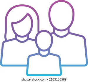 Family vector icon. Can be used for printing, mobile and web applications.