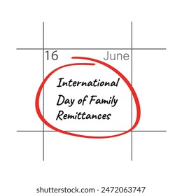 Family vector icon. Design concept International Day of Family Remittances.