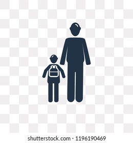 Family vector icon isolated on transparent background, Family transparency concept can be used web and mobile