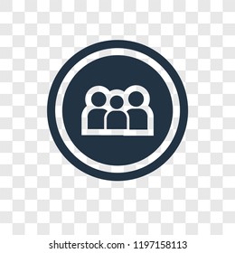 Family vector icon isolated on transparent background, Family transparency logo concept
