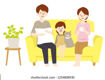 family vector illustration