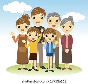 A family /vector illustration