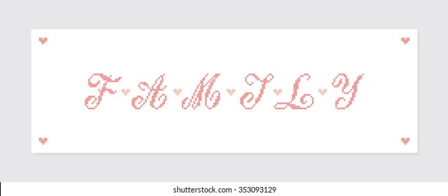 Family. Vector illustration.