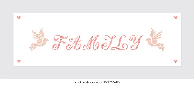Family. Vector illustration.