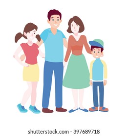 family vector illustration.