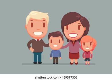 Family vector illustration