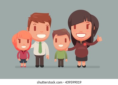 Family vector illustration