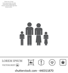 family, vector illustration
