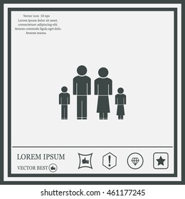family, vector illustration