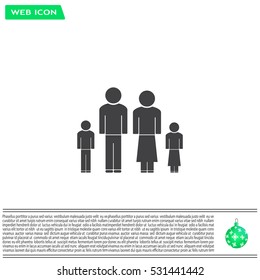 family, vector illustration
