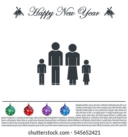 family, vector illustration