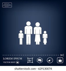 family, vector illustration