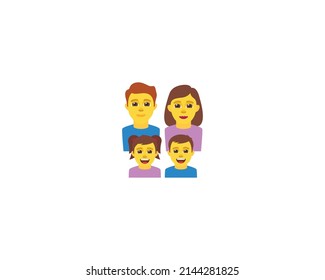 Family Vector Isolated Character. Family Icon